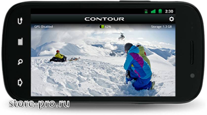 Приложение для камеры Contour +2 на планшет и смартфон для Android