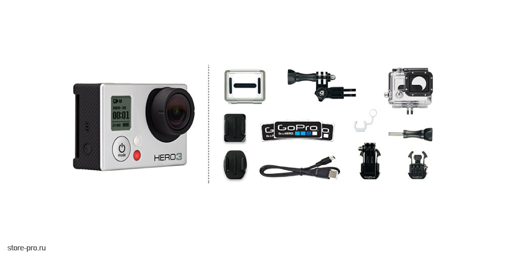 Комплектация GoPro HD HERO 3 Silver Edition отзывы