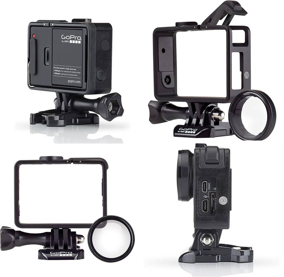 Купить улучшенное самое маленькое и лёгкое крепление для камеры GoPro HERO 4 / HERO3+ / HERO3 Цена, обзор, отзывы