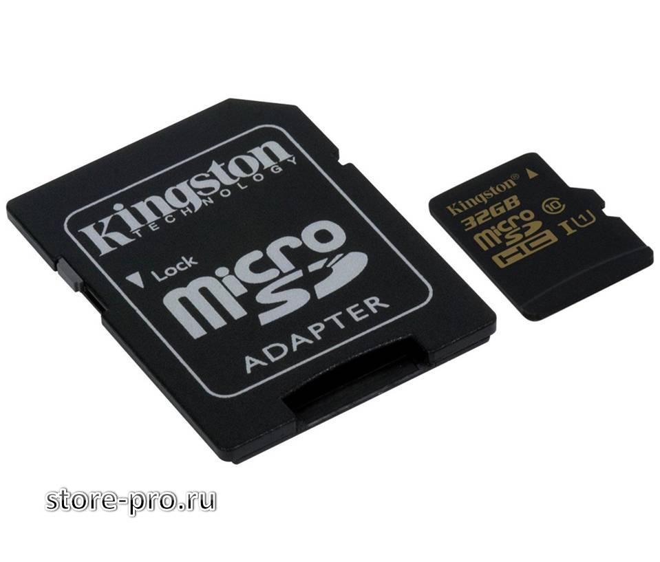 Высоко скоростная карта памяти Kingston microSDHC/SDXC UHS-I 32Gb купить, цена