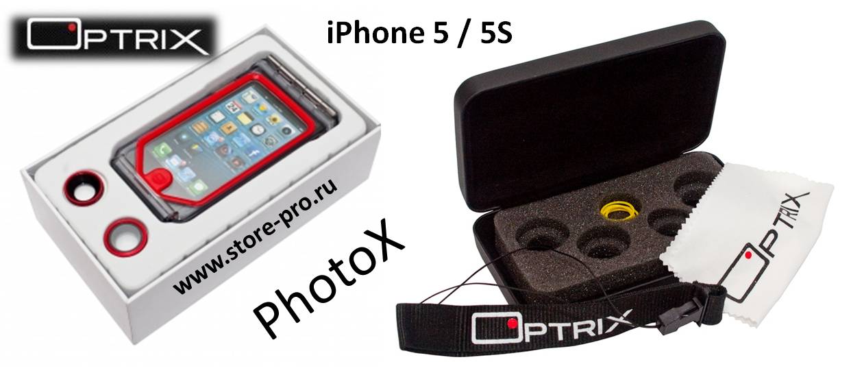 Комплектация чехла Optrix PhotoX для iPhone 5 / 5S